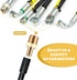 3 Pack Schrader Valve Adapter Brass Air Inflator Adapter Tire Inflator Hose Adapter, 1/4 NPT (M) to Air Pump Valve Adapter Tire Inflator Connector...