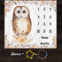 Owl Baby Monthly Milestone Blanket, 48x40in Soft Flannel, Flower Watercolor Backgrounds, Newborn Mom Gifts, Baby Shower Age Growth Tracker with Bo...