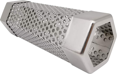 Smoker Smoke Tube Box for Pellets Grill, 304 Stainless Steel BBQ Cold Smoker Generator Tube, 2.5 Hours of Billowing Hot or Cold Smoking - 6" Hexag...