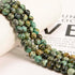 200pcs 4mm African Turquoise Loose Beads for Jewelry Making, Natural Semi Precious Beads Round Smooth Gemstones Spacer Beads Charms for Necklaces ...
