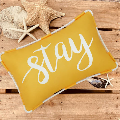 Outdoor Pillow Covers 12 x 20 Inch, Waterproof Yellow Lumbar Throw Pillows for Patio Porch Furniture Couch, Yellow Decorative Cushion Cover, Sprin...