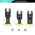 3PCS Titanium Oscillating Saw Blades Metal Cutting, Universal Multitool Blades for Metal Nails Hard Material and Wood Plastic, Multi Tool Blades K...