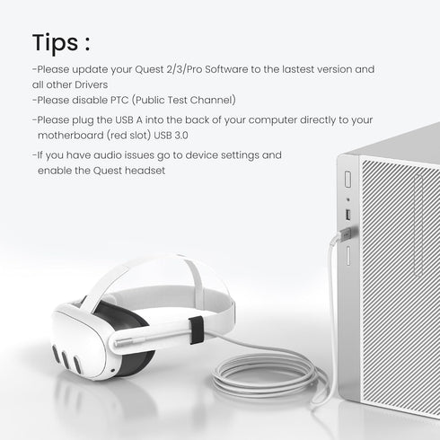 KIWI design 16FT Link Cable Compatible with Quest 3 Accessories, and Quest 2/Pro/Pico 4, USB3.0 Link Cable with 5Gbps Super Speed......