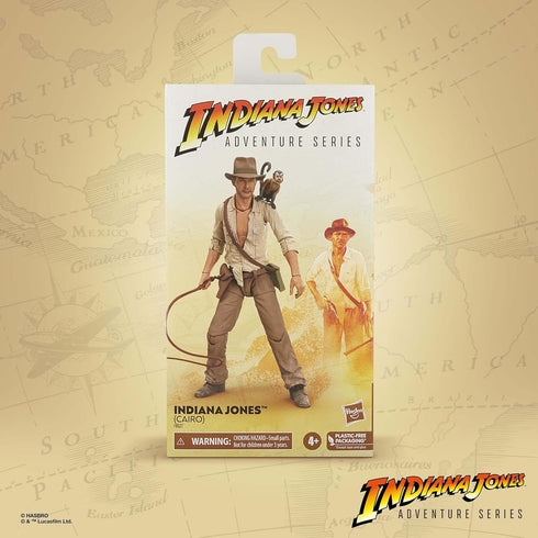 Indiana Jones Adventure Series: Indiana Jones and The Raiders of The Lost Ark, Indiana Jones (Cairo) Action Figure, 6-Inch Action Figures, Ages 4 ...