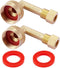 Litorange 2 Pack Lead-Free Brass W10685193 Dishwasher Swivel Gooseneck Elbow Hose Fitting, 3/4" GHT by 3/8" Inch Compression