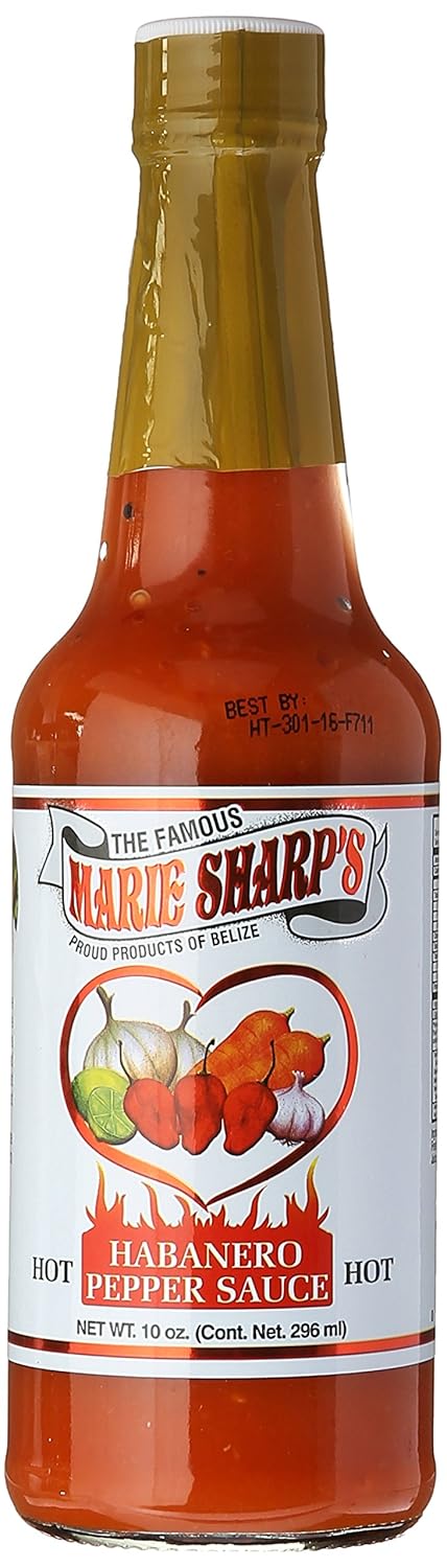 Marie Sharp's Original Hot Habanero Hot Sauce | 10 oz...