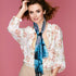 Sureio 6 Pcs Scarves for Women Lightweight Summer Floral Print Pattern Scarf for Women Dressy Long Thin Scarf Shawl(Bright Style)...