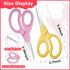 Mudder 3 Pieces Left Handed Scissors Kids Age 8-12 5.9 Inch Back to School Gifts Safety Children Scissors with Blunt Tip Stainless Steel Blades an...