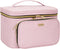 Travel Cosmetic Organizer Bag - Large Makeup Case with Jewelry Storage, Waterproof Toiletry Box for Cosmetics, Brushes, and Tools, Pink...