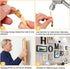 184 Pieces Picture Hanging Kit, 20lb, 30lb, and 50lb Picture Hangers, Metal Picture Hanging Hooks with Nails, on Drywall, Wooden Wall(Gold)...