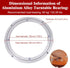Aluminum Alloy Turntable Bearing 10" Heavy Duty Swivel Turntable Lazy Susan Rotating Bearing Turntable Round Dining Table Swivel Plate for Kaleido...
