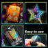 Holographic stars Stickers Glitter Silver Transparent Waterproof Decoration Sticker for DIY Scrapbooking Supplies crafts Phone Case Water Bottles ...