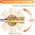 Giraffe Tools Pressure Washer Pivoting Coupler, 7 Angles Gutter Cleaner Attachment, 240 Degree Rotation, 1/4“ Quick Connect, 4000 PSI...