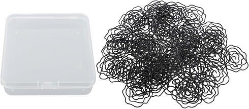 Paperclips Set, Metal Decorative Exquisite 50pcs Flower Paper Clips Cute for Office for Scrapbooking (Black)...