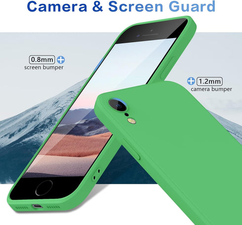 for iPhone SE Case 3rd and 2nd gen, iPhone 8 Case/iPhone 7 Case Liquid Silicone,Full Body Protective,Soft Shockproof Anti Scratch Case for iPhone ...