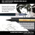 Kuretake Zig Inktober Special Set, Illustration Basic Set 2, 4 Black Markers and 1 White Brush Pen, for Manga Drawing, Lettering and Calligraphy, ...