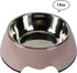 M&BGWPP Melamine Plastic Dog Food Bowl, Non Skid Base?Anti-Slip Pet Feeder Bowls, 2-in-1 Removable Stainless Steel Pet Water&Food Bowl for Dogs an...