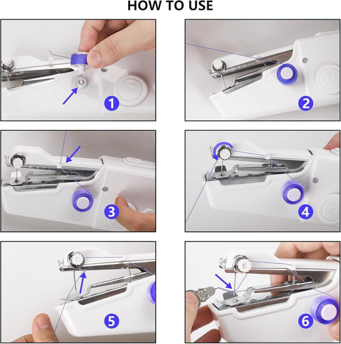 Handheld Sewing Machine, Hand Held Sewing Device Heavy Duty, Hand Sewing Machine Portablefor DIY, Fabrics, Clothes, Home Quick Repairing And Stitc...