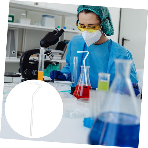 ULTECHNOVO Glass Cell Spreader, 4pcs Glass Coating Rod Glass Spreader Glass Diffuser Bars Professional Cell Spreaders Lab Glass Rod Tools Laborato...