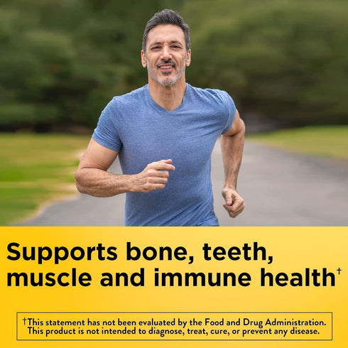 Nature Made Extra Strength Vitamin D3 5000 IU (125 mcg) per serving, Dietary Supplement for Bone, Teeth, Muscle and Immune Health Support, 80 Gumm...