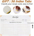 4x6 Recipe Card Protectors, 105 PACK Thick Recipe Card Covers Clear with 56 Divider Labels, Plastic Recipe Card Sleeves 1 Pockets Per Page Fit int...