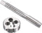 uxcell M10 x 1.5mm Metric Left Hand Tap and Die Set, Machine Thread Screw Tap with Round Threading Die, Tap & Die Kit for Nut Screw Bolt Thread Re...