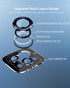 for iPhone 15 Pro/iPhone 15 Pro Max Camera Lens Protector, Metal Ring Plus 9H Tempered Glass Screen Protection Case Friendly Camera Cover for iPho...