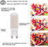 KAKEMONO G9 LED Bulb 4W, 40 Watt T4 G9 Halogen Equivalent 120V Chandelier Lighting Non-Dimmable, Soft Warm White 2700K, 4 Pack...