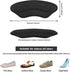 Heel Pads for Shoes That are Too Big - 4 Pairs Foamed Cotton Heel Cushions for Pain Relief & Tighter Fit - Heel Grips for Men Women's Shoes (Black...
