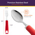 Special Supplies Adaptive Utensils 5-Piece Set Non-Weighted, Non-Slip Handles for Hand Tremors, Arthritis, Parkinson’s or Elderly Use - Stainless ...