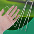 12 Pack Garden Stakes Landscape Staples, 5 inch U-Shaped Tent Stakes 11 Gauge Galvanized SOD Pins Lawn Stakes for Weed Barrier Fabric Securing, Fe...