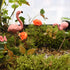 Pink Flamingo Yard Ornament Stakes, 4pcs Mini Lawn Plastic Flamingo Statue with Metal Legs for Sidewalks, Outdoor Garden, Luau Party, Tropical Par...