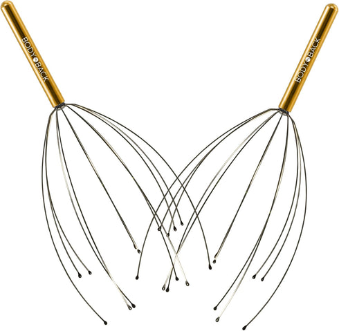 Body Back Scalp Massager, Head Scratcher, Manual Head Massager for Stress Relief, Relaxing Scalp Scratcher, Tingler for Gentle Hair Stimulation (2...