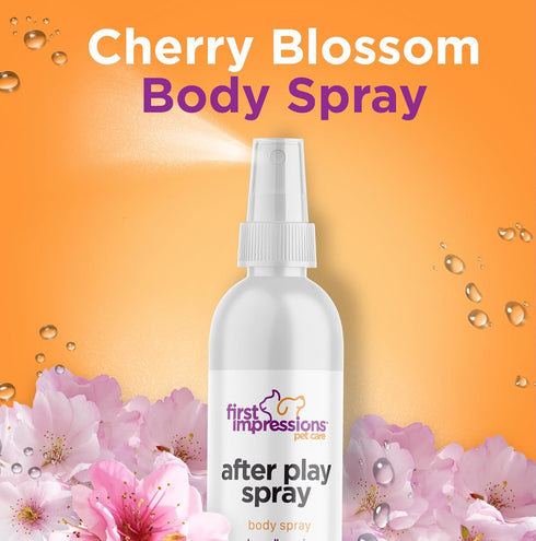 First Impressions Dog Cologne Spray - A Sniff-Worthy Cherry Blossom Scented Dog Deodorizing Spray - Body Freshness for Dogs & Cats - A Purr-fectly...