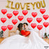 KatchOn, I Love You Balloons and Heart Balloon - 16 Inch, Pack 28 | Red Heart Balloons for Romantic Decorations Special Night | I Love You Decorat...