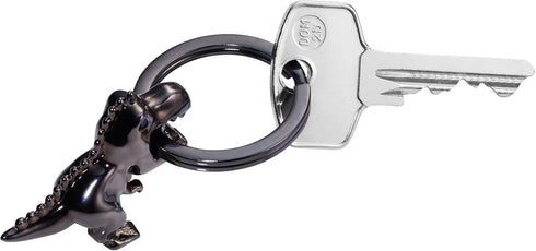 Troika K-REX – KR17-39/GM – Keyring – T-Rex, Tyrannosaurus Rex, dinosaur, dino – cast metal– shiny – gunmetal grey original...