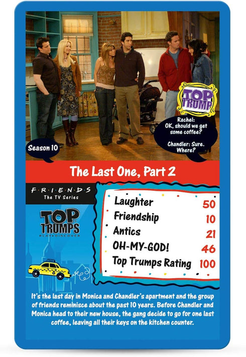 Friends Top 30 Moments Top Trumps Card Game...