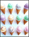 Posterizer 1 pcs-colorful pastel ice cream cones minimal poster 3-Kitchen & Bar Art-Gift for Men Women Teens- Art for Cafe, Restaurant, Coffee Bar...