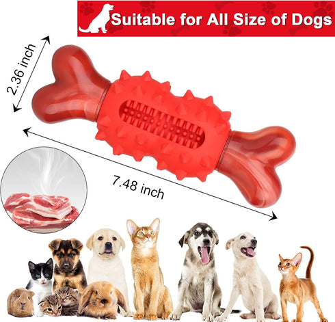 Dog Chew Toy for Aggressive Chewers, Nylon Dog Bone Toy for Large Medium Small Dogs, Interactive Dog Toys for Puppies Teething, Outdoor Dog Toys w...