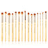 Jessup Eye Makeup Brushes Set, Premium Synthetic Eyeshadow Blending Concealer Eyebrow Eyeliner Brush, 15pcs Labeled Bamboo Make Up Brushes T137...