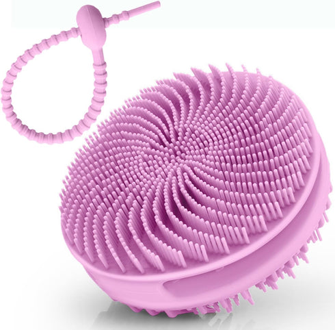 Silicone Body Scrubber Men for Use in Shower, Silicone Loofah Shower Scrubber Mens Bath Scrubber Body Wash Scrubbers Exfoliator, Silky Smooth Skin...