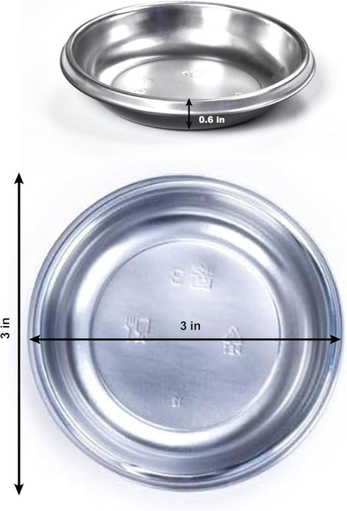 Skywin Disposable Pet Food Bowls for Cat - 100 PCS Small Plate Bulk Cat Bowls, Portable Pet Bowls, Lightweight Mini Plates Plastic Cat Bowls, Easy...