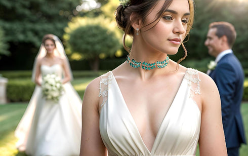Women Rhinestones Vintage Choker Necklace Fashionable Legant Collarbone Chain Wedding Bridesmaid Girls Outdoor Party...