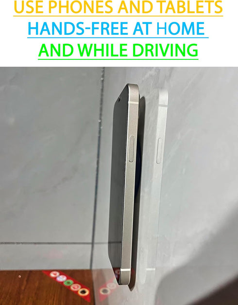 SALEX Compatible with Magsafe Car Mount for Dashboard, Wall, Fridge, Truck, Mirror 2 Pack. Stick On Magnetic Phone Mount for iPhone 15 14 Plus 13 ...