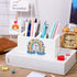 Maitys Teacher Appreciation Gifts Teacher Desk Organizer Wooden Pencil Holders Appreciation Pen Holders White Desktop Pen Organizer Teacher Desk D...