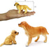Gemini&Genius Dog Toys for Kids, Golden Retriever Family Playset, Detail and Realistic Puppy Action Figures, Pet Doggy Toys, 2-4 Inches Length - B...