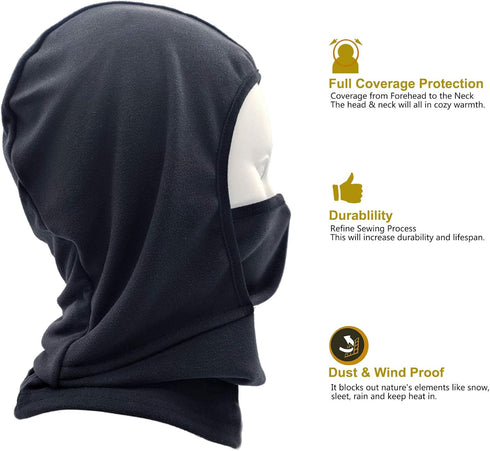 Kids Balaclava Ski Mask Windproof Fleece Neck Warmer Gaiter Winter Face Warmer for Cold Weather Boys Girls...