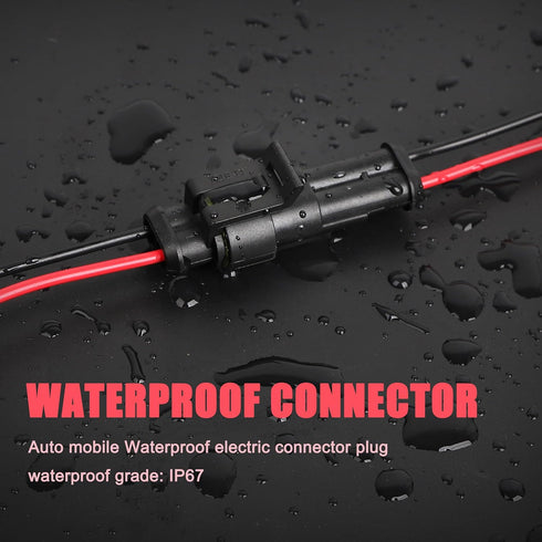 Auto Waterproof Electrical Connector,2 Pin 16 AWG High Load Connectors for Car, Truck, Boat, and Other Wire Connections....