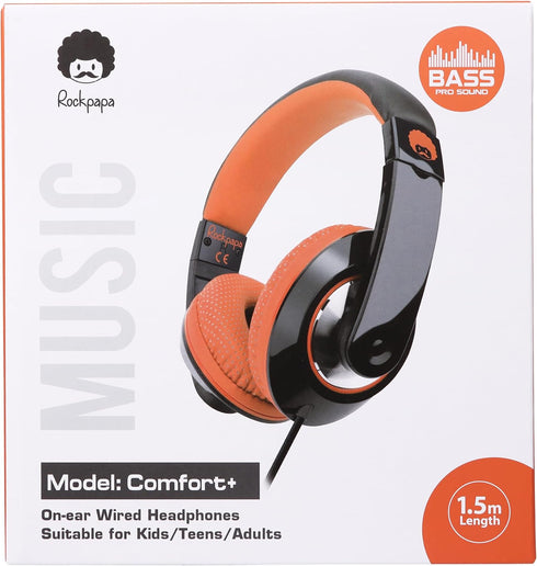 rockpapa Comfort+ Kids Headphones with Microphone and Volume Control, Boys Girls Student Over-Ear Headphones Wired for School Classroom Laptop PC ...