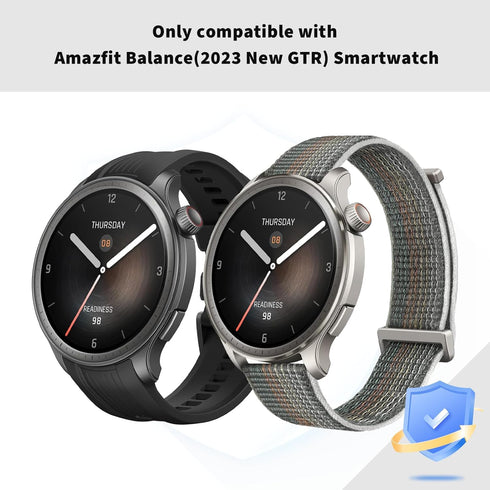 for Amazfit Balance Smartwatch Screen Protector Case, 2-Pack Hard PC Bumper Built-in Tempered Glass Film Face Cover Replacement Accessories for Am...